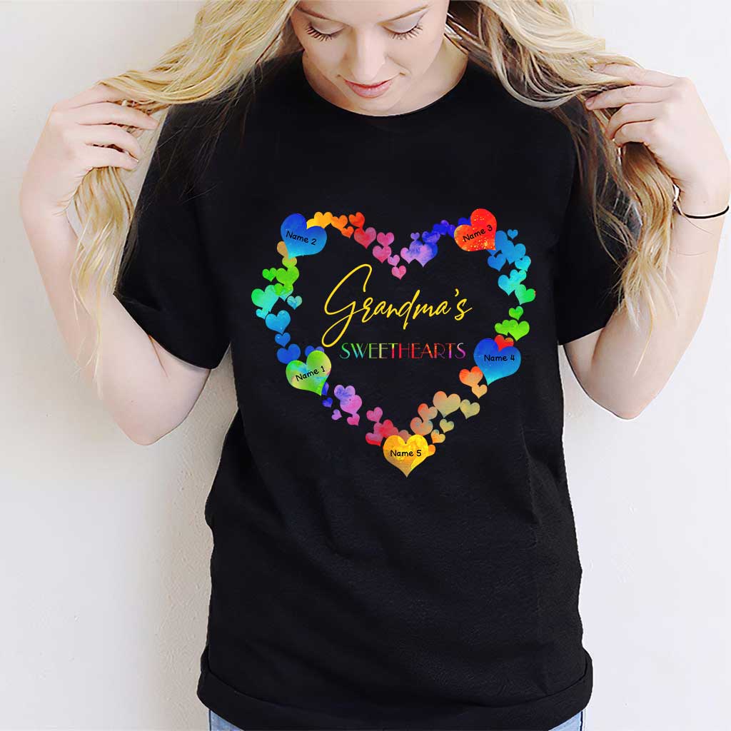 Les amoureux de grand-mère - T-shirt et sweat à capuche personnalisés pour la Saint-Valentin.