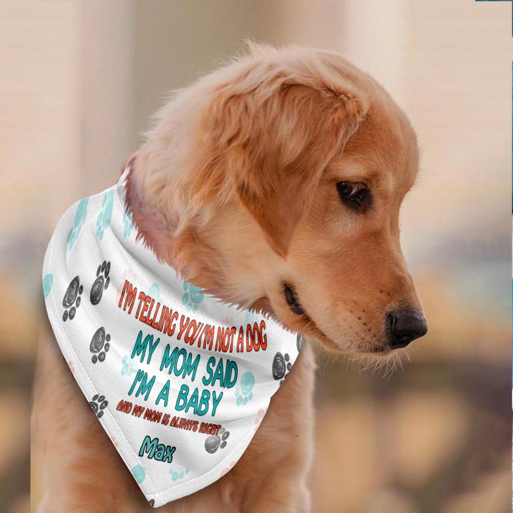 Je vous le dis - Bandana personnalisé pour chien