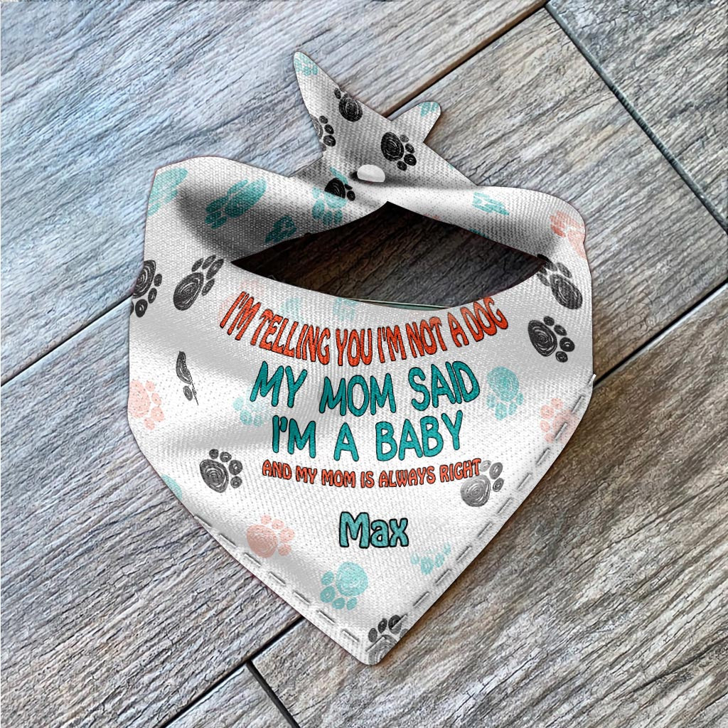 Je vous le dis - Bandana personnalisé pour chien