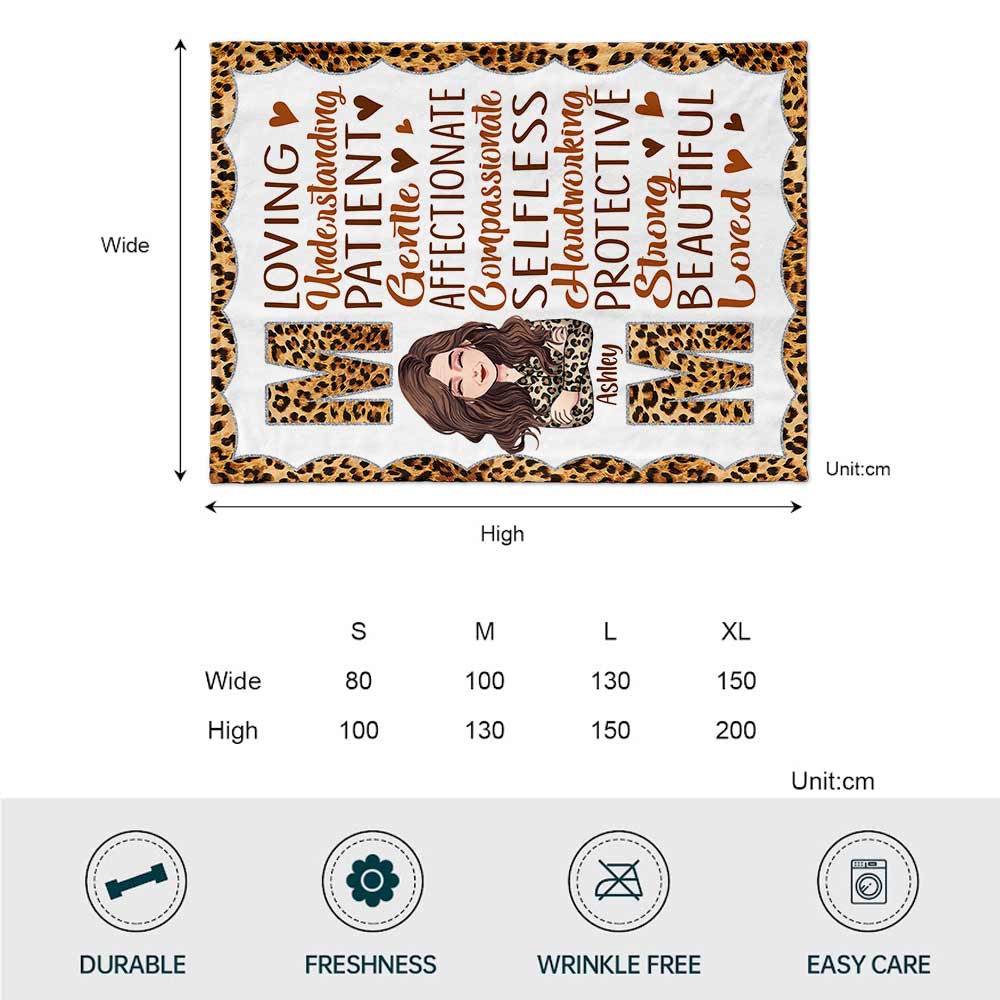 Maman - Couverture personnalisée pour la fête des mères