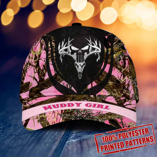 Casquette Muddy Girl avec trous d'aération imprimés