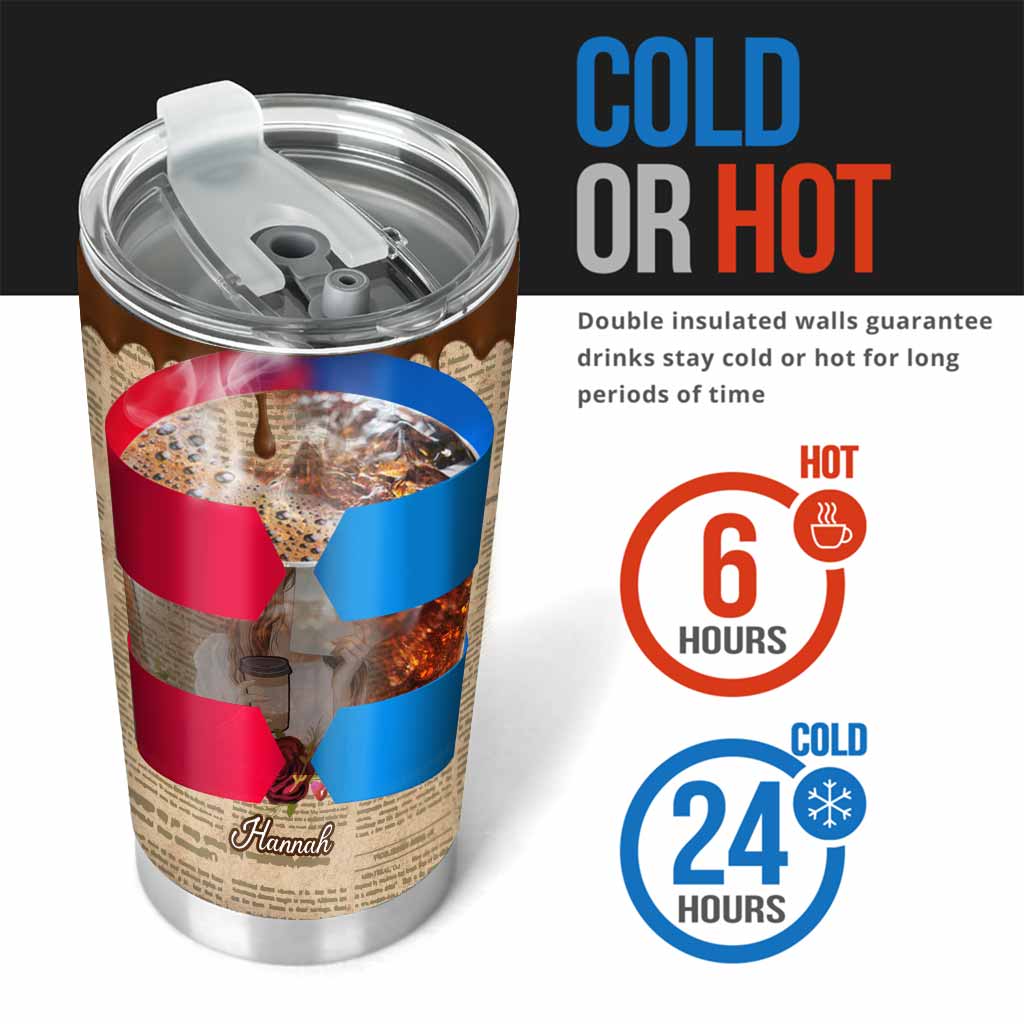 Voilà ce que je fais : je lis, je bois et je sais des choses - Gobelet isotherme personnalisé en forme de livre