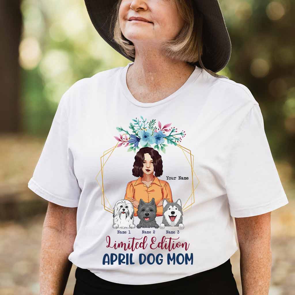 Édition limitée « Maman de chien d'avril » - T-shirt et sweat à capuche personnalisés pour la fête des mères