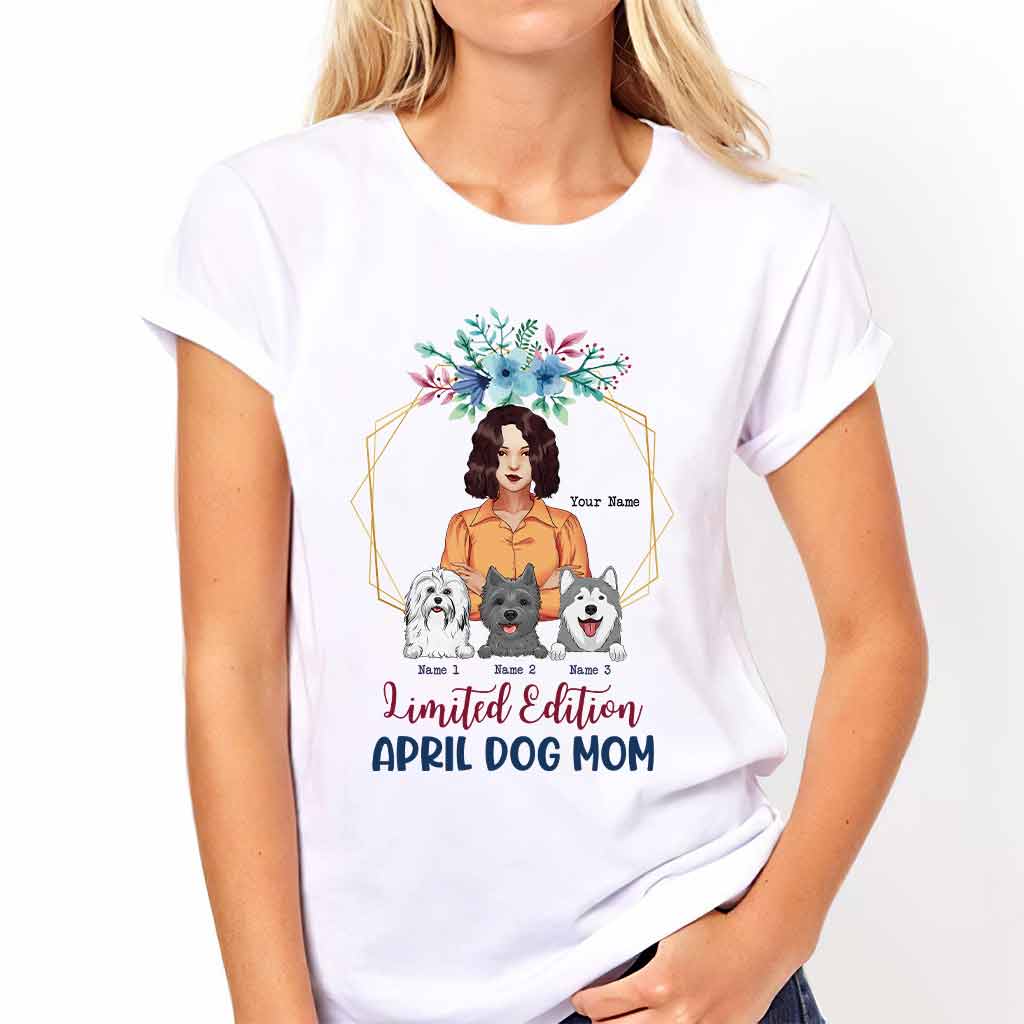 Édition limitée « Maman de chien d'avril » - T-shirt et sweat à capuche personnalisés pour la fête des mères