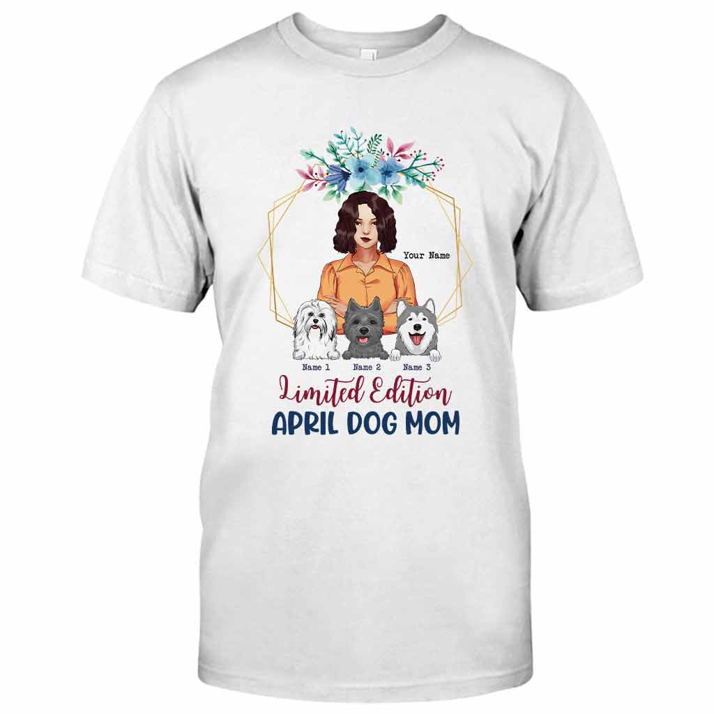 Édition limitée « Maman de chien d'avril » - T-shirt et sweat à capuche personnalisés pour la fête des mères