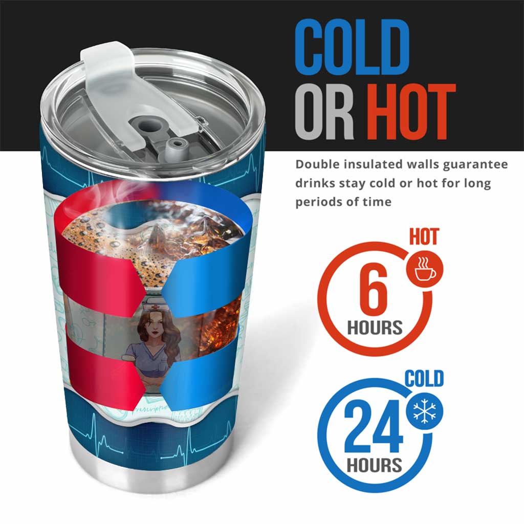 Que votre café soit fort - Gobelet isotherme personnalisé pour infirmière