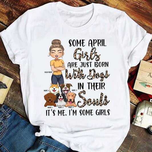 Né avec des chiens dans l'âme - T-shirt et sweat à capuche personnalisés pour chiens