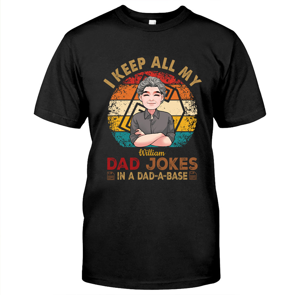 Je garde toutes mes blagues de papa - T-shirt et sweat à capuche personnalisés pour papa