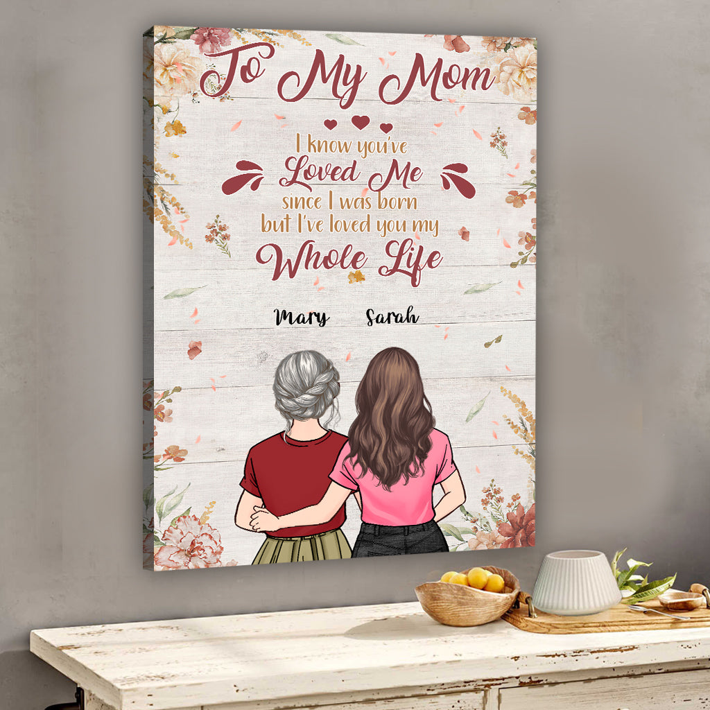 Toute ma vie - Toile et affiche personnalisées pour la fête des mères