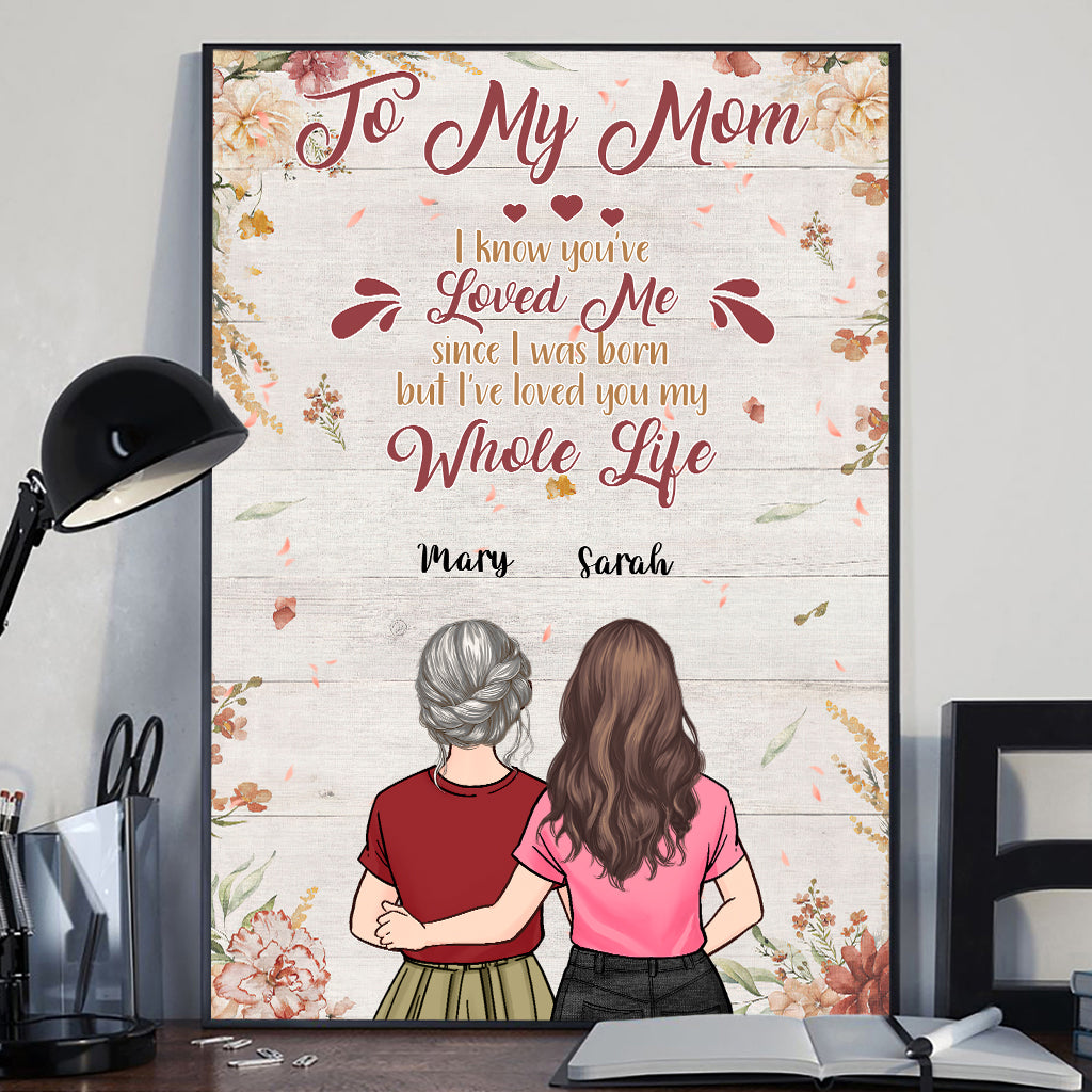 Toute ma vie - Toile et affiche personnalisées pour la fête des mères