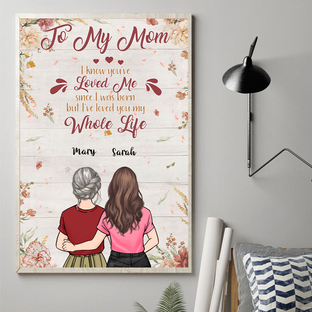 Toute ma vie - Toile et affiche personnalisées pour la fête des mères