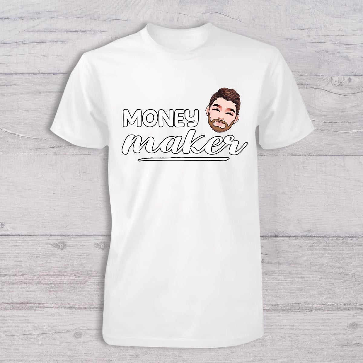 Gagner de l'argent, dépenser de l'argent - T-shirt personnalisé pour papa et body pour bébé