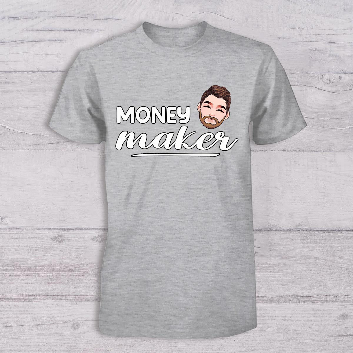 Gagner de l'argent, dépenser de l'argent - T-shirt personnalisé pour papa et body pour bébé