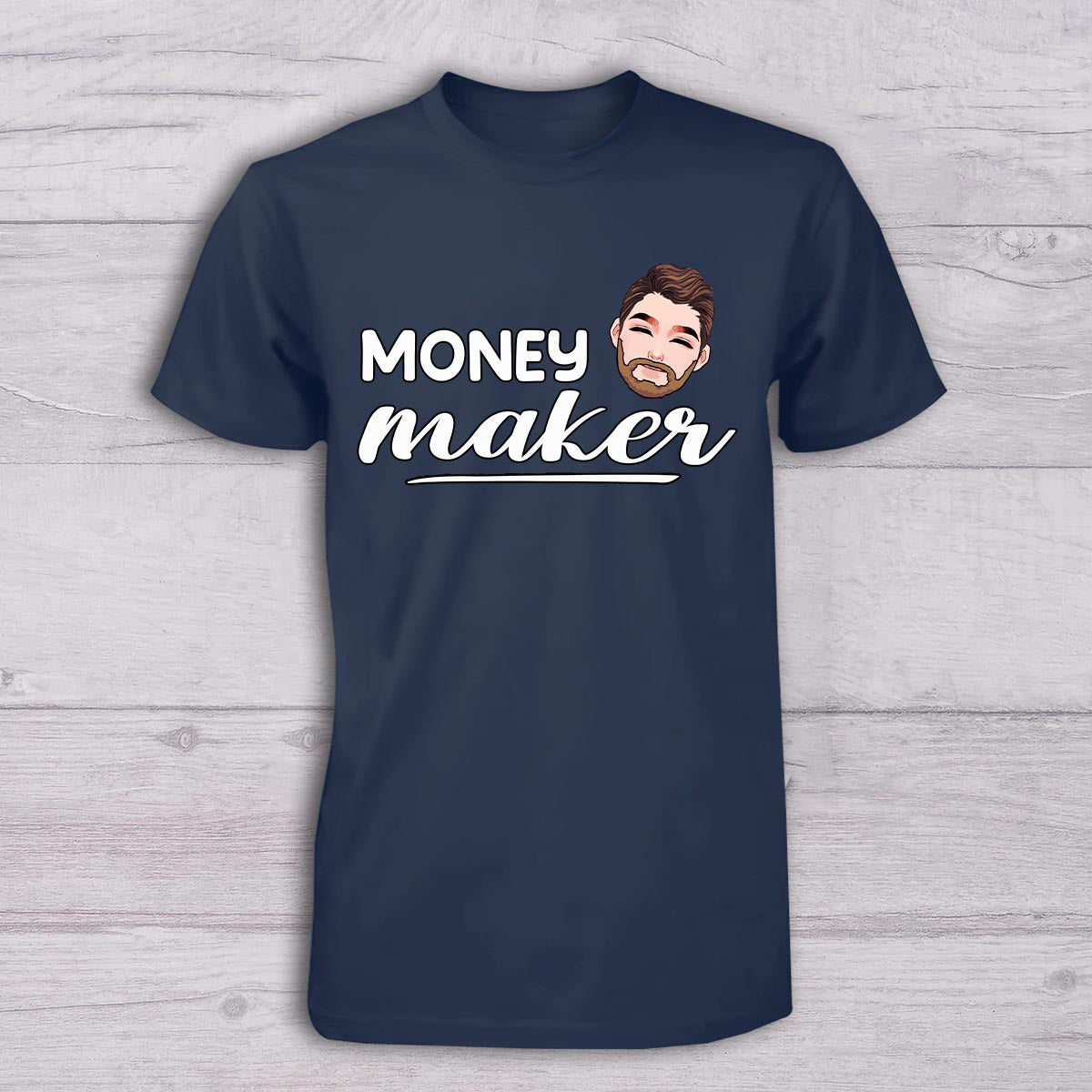 Gagner de l'argent, dépenser de l'argent - T-shirt personnalisé pour papa et body pour bébé