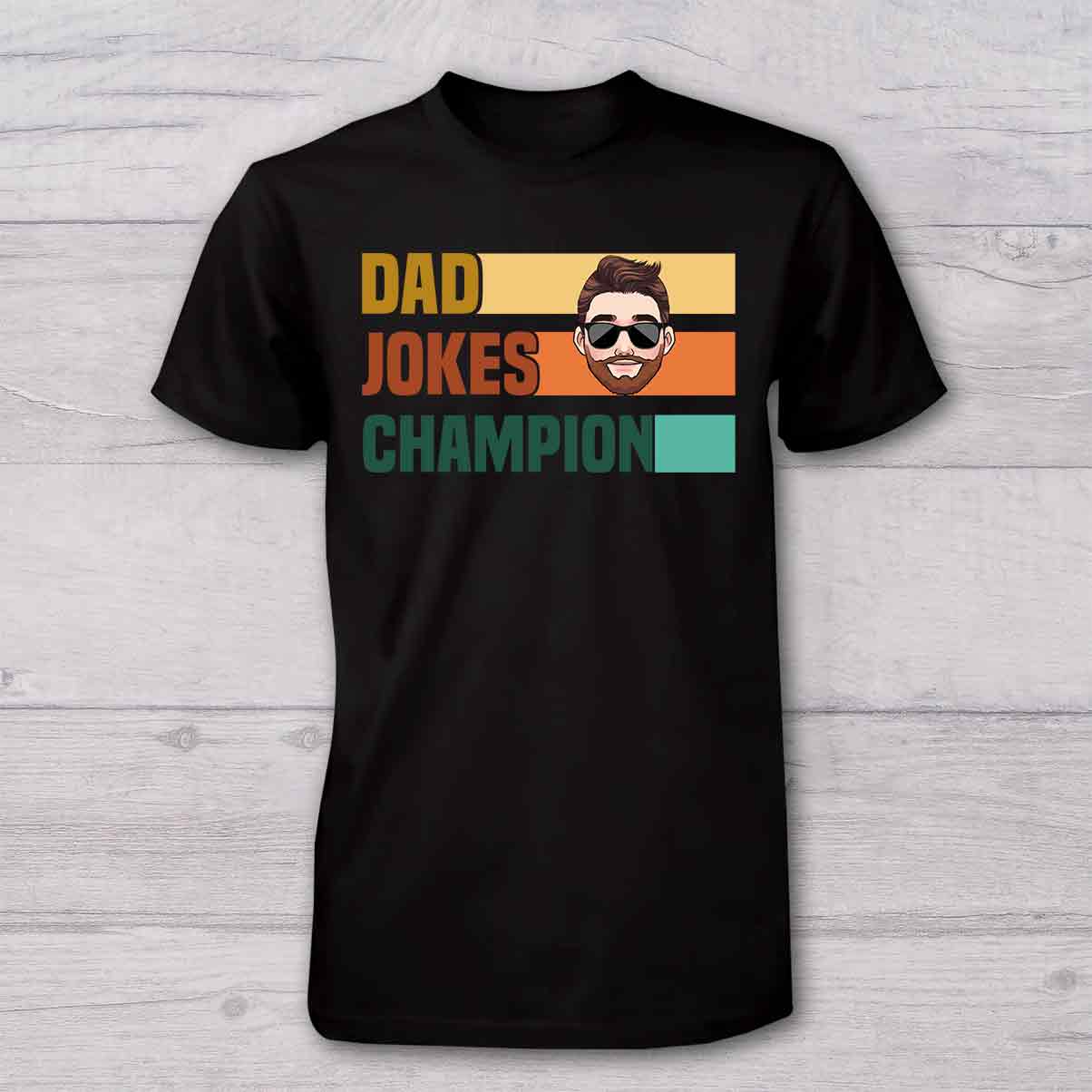Champion des blagues de papa - T-shirt et body bébé personnalisés pour papa