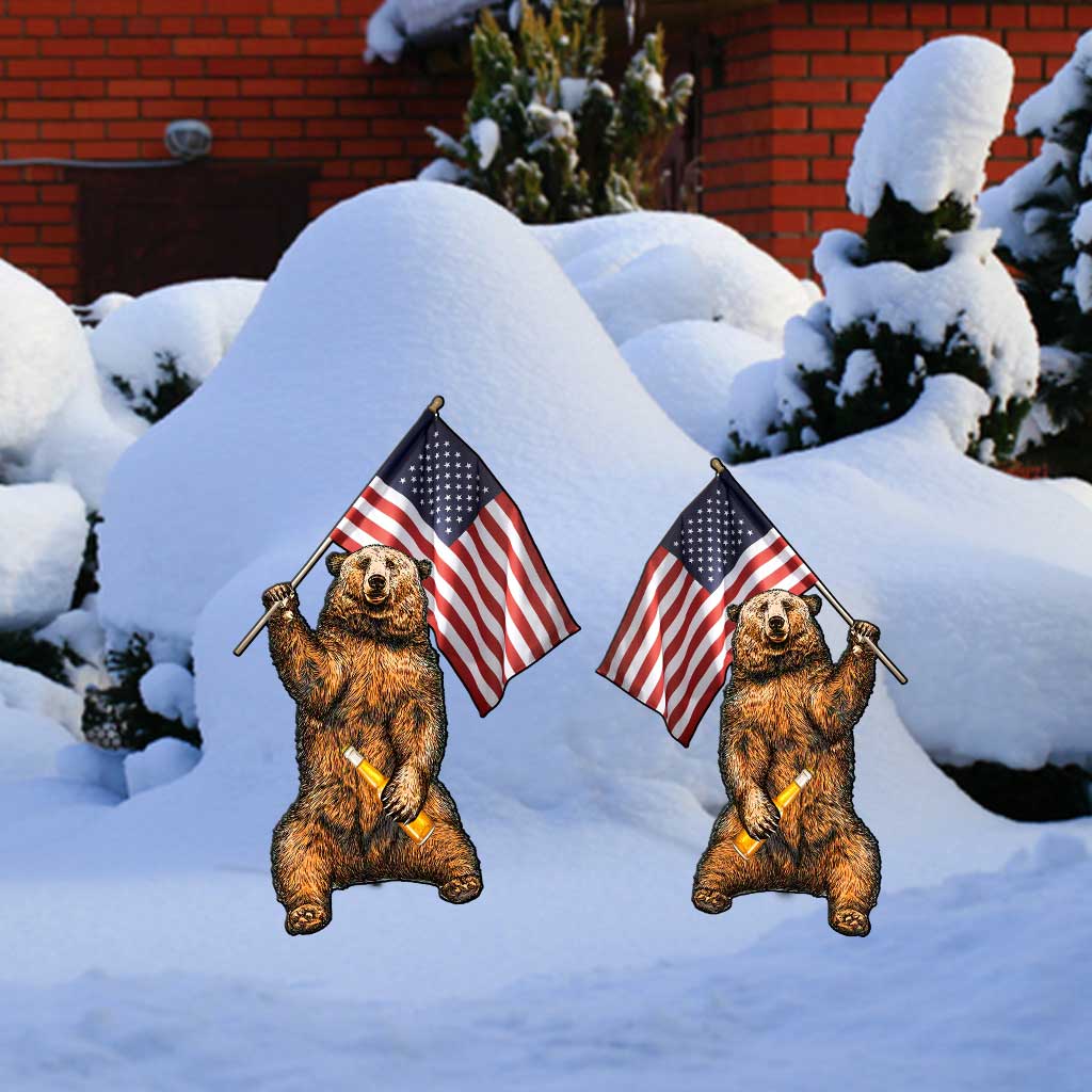 Nous avons mangé des gens - Décoration de jardin en métal pour le camping du jour de l'indépendance