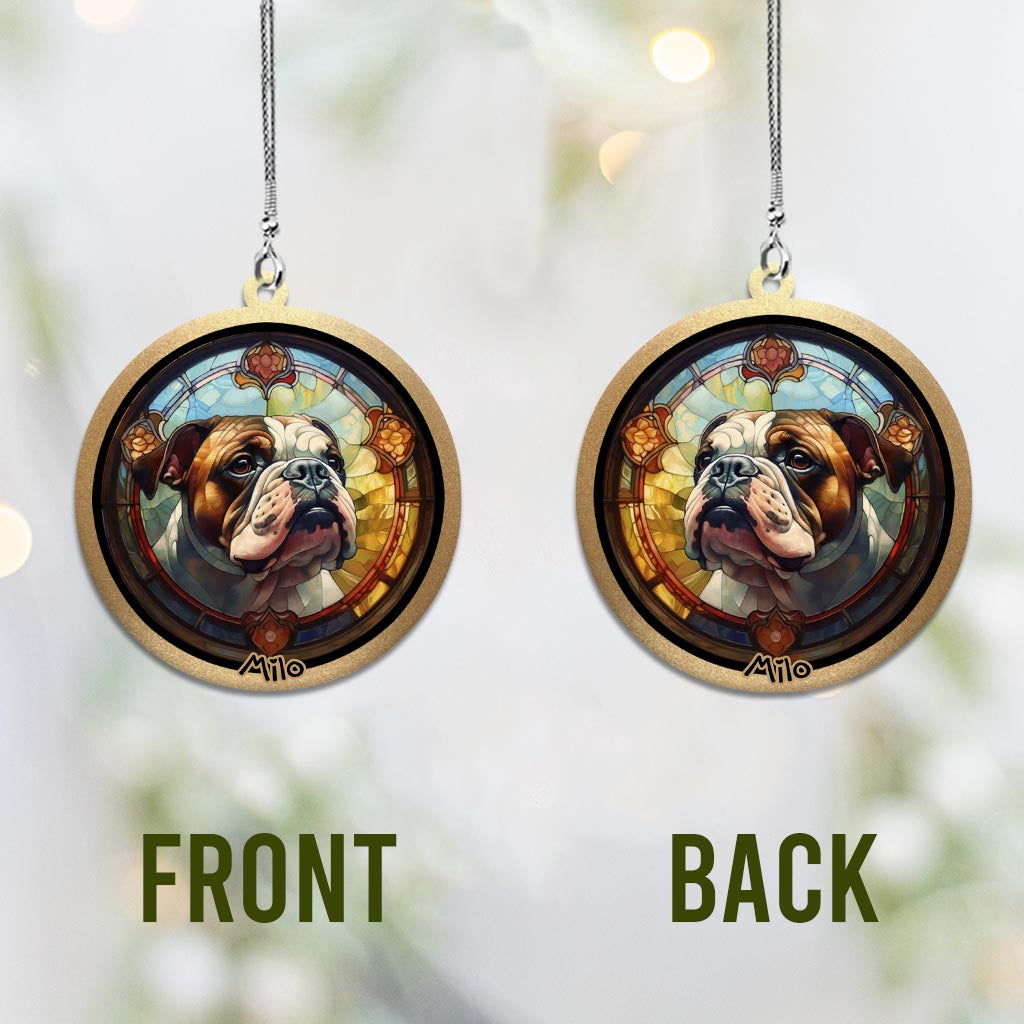 Chien coloré - Ornement de voiture personnalisé pour chien