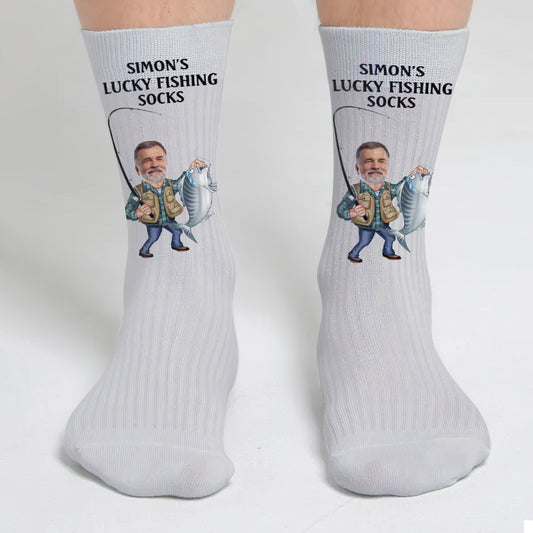Lucky Fishing Socks - Personalized Fishing Socks