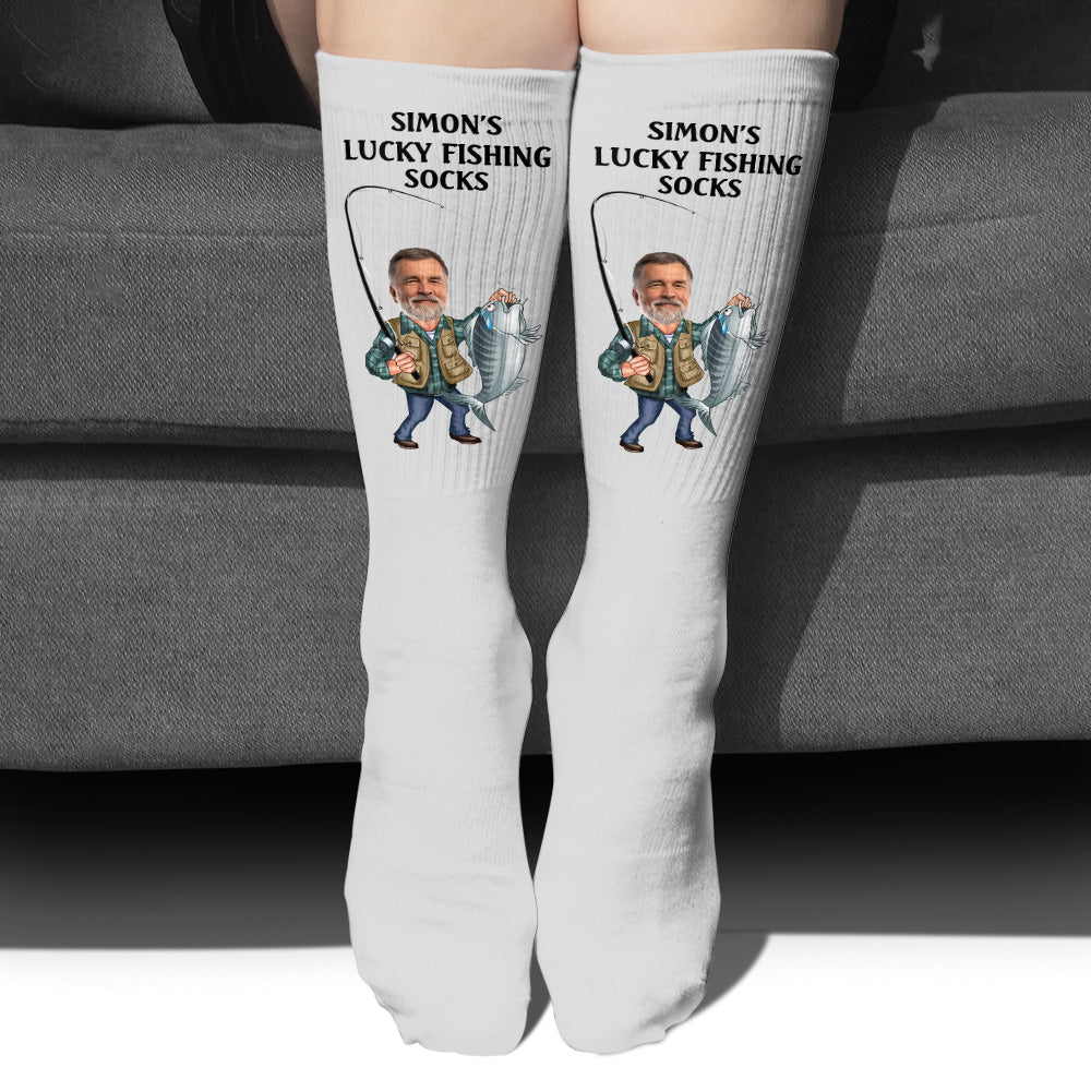 Chaussettes de pêche porte-bonheur - Chaussettes de pêche personnalisées
