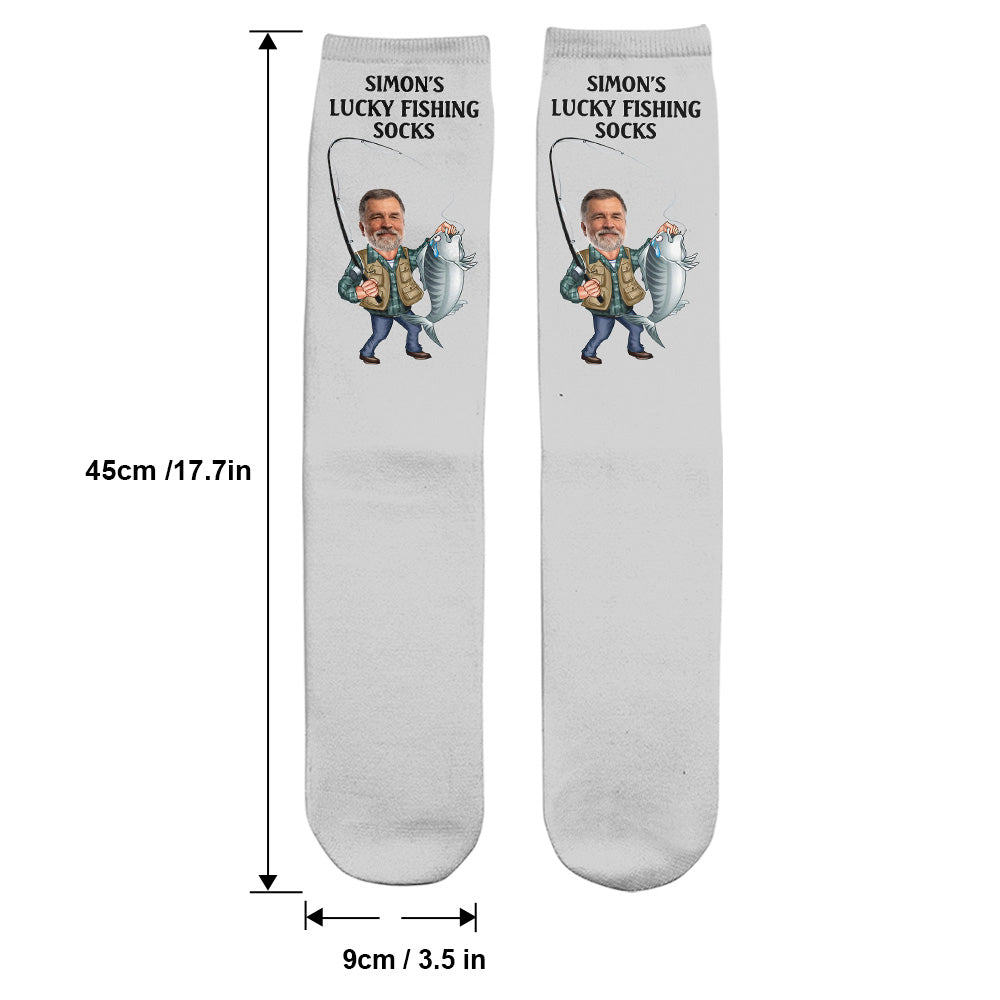 Chaussettes de pêche porte-bonheur - Chaussettes de pêche personnalisées