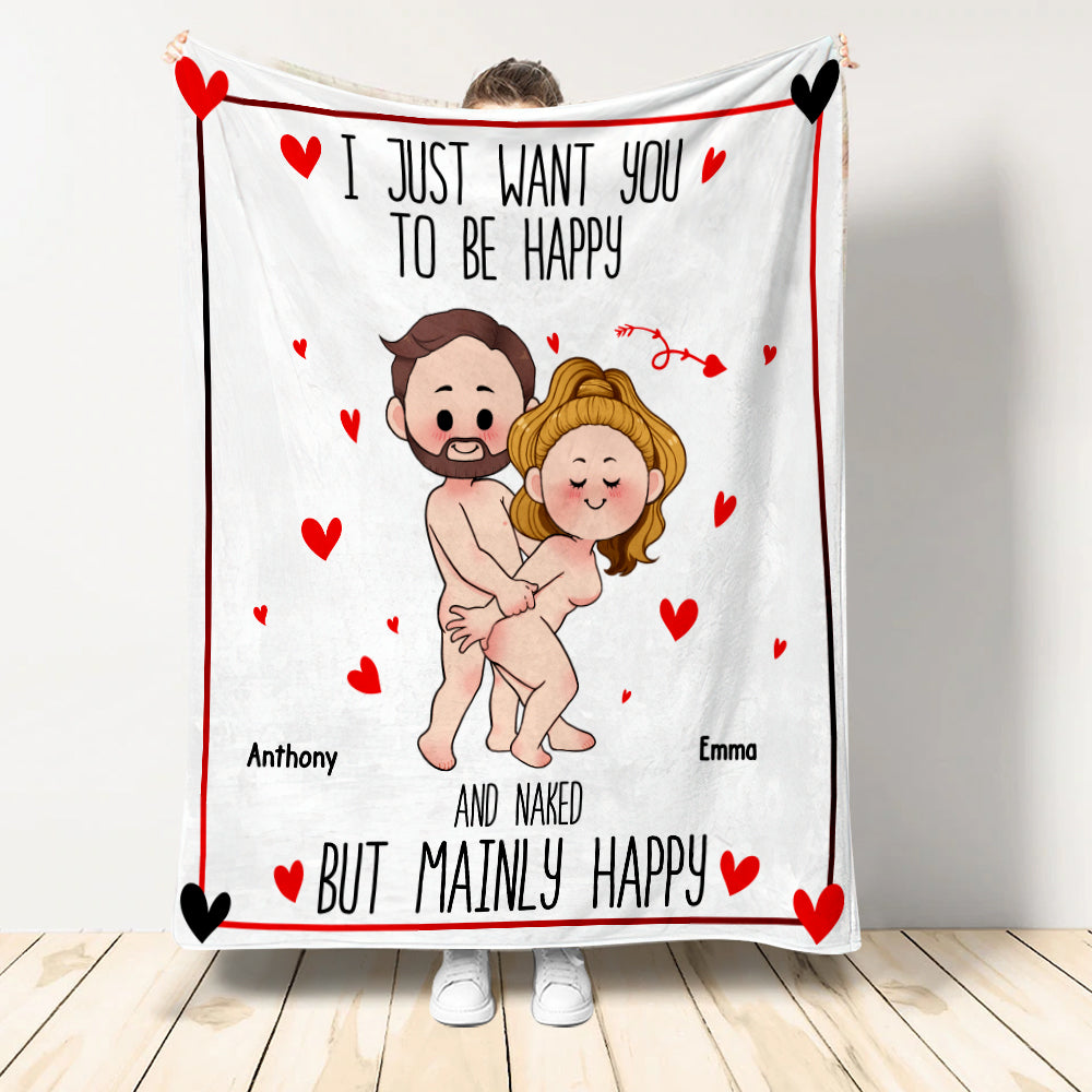 Je veux juste que tu sois heureux - Couverture personnalisée pour couple