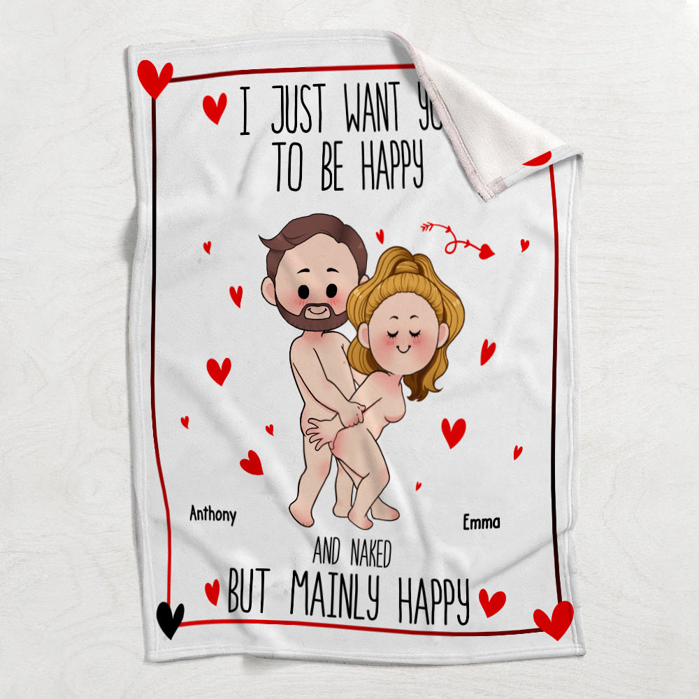 Je veux juste que tu sois heureux - Couverture personnalisée pour couple