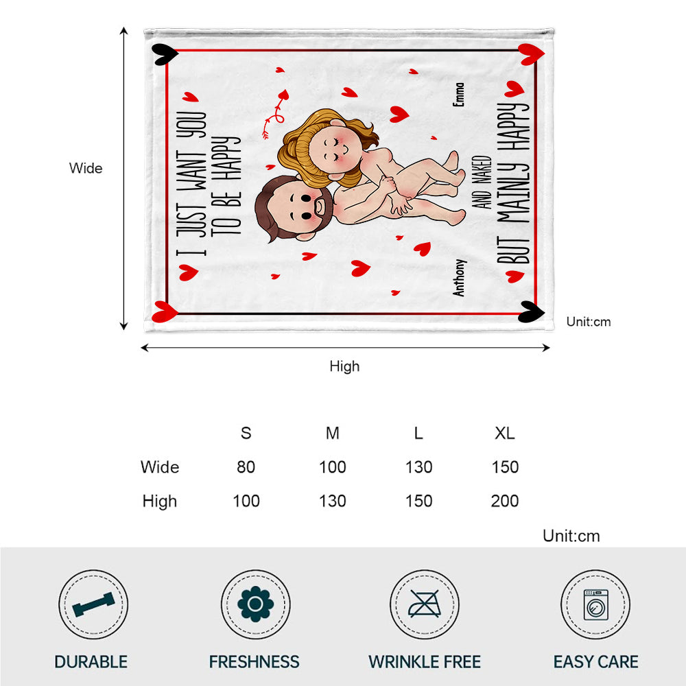 Je veux juste que tu sois heureux - Couverture personnalisée pour couple