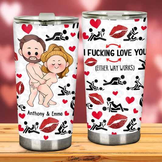 I Love You - Personalized Couple Tumbler