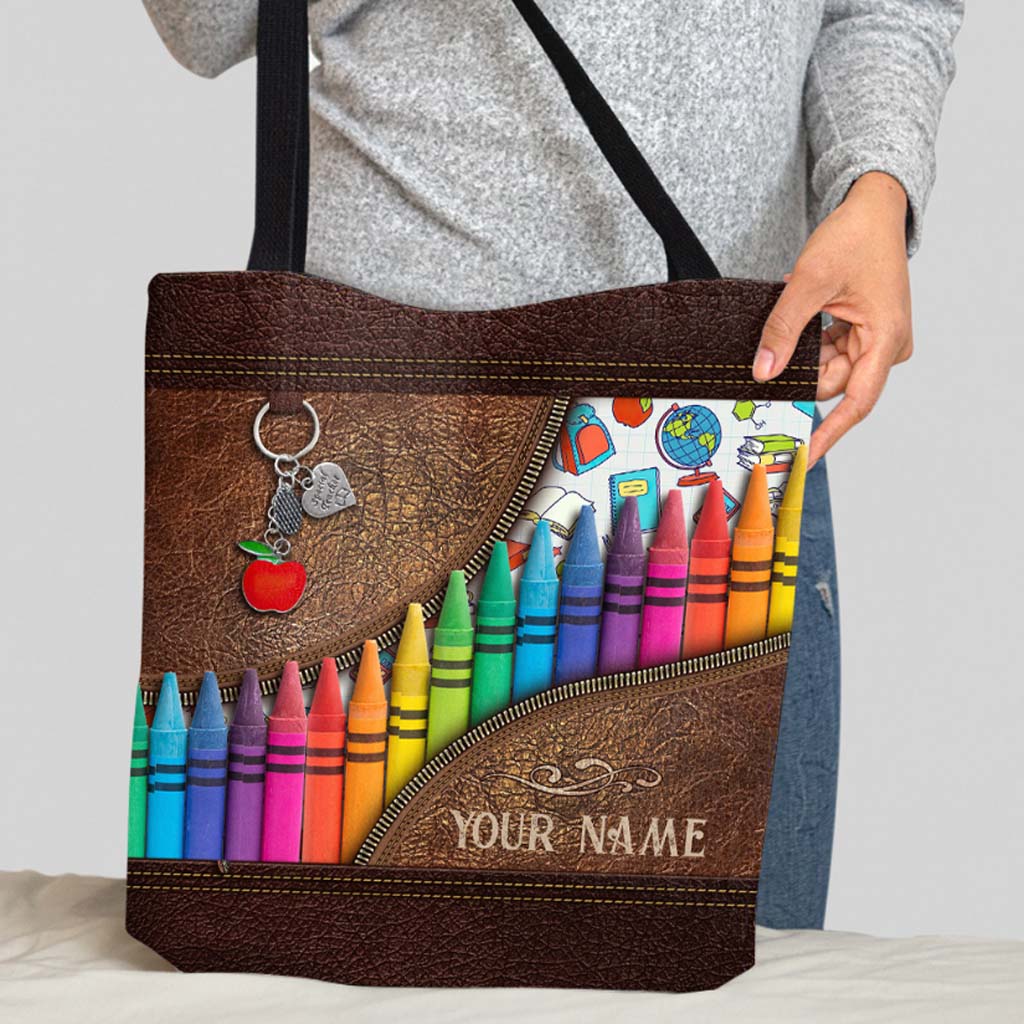 Enseigner, aimer, inspirer - Sac fourre-tout personnalisé pour enseignants