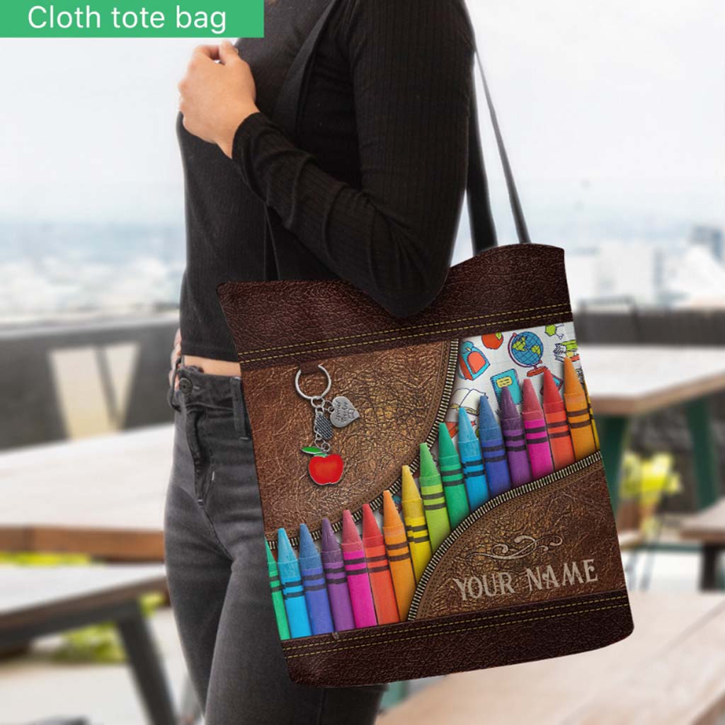Enseigner, aimer, inspirer - Sac fourre-tout personnalisé pour enseignants