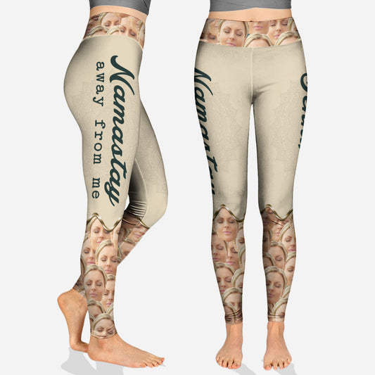 Namasté loin de moi - Leggings de yoga personnalisés