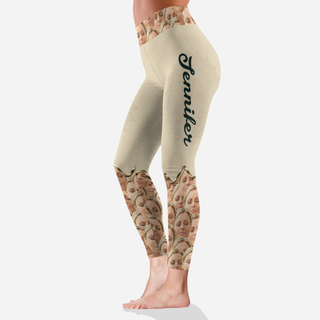 Namasté loin de moi - Leggings de yoga personnalisés