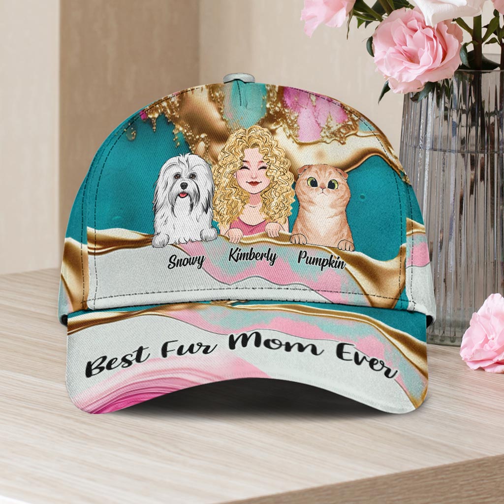 Meilleure maman/papa à fourrure du monde - Casquette classique personnalisée pour chien