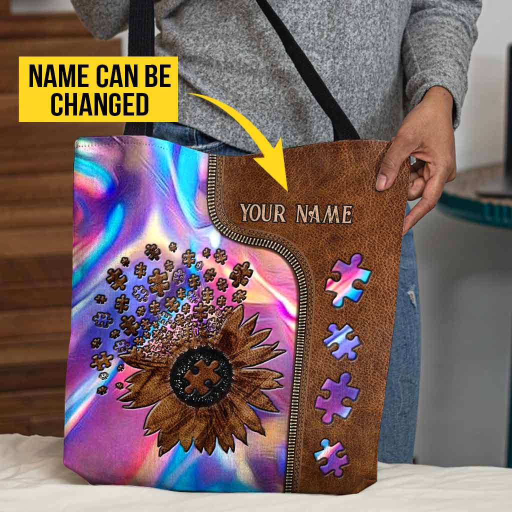 Accepter, comprendre, aimer - Sac fourre-tout personnalisé pour la sensibilisation à l'autisme