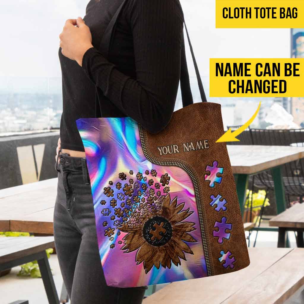 Accepter, comprendre, aimer - Sac fourre-tout personnalisé pour la sensibilisation à l'autisme