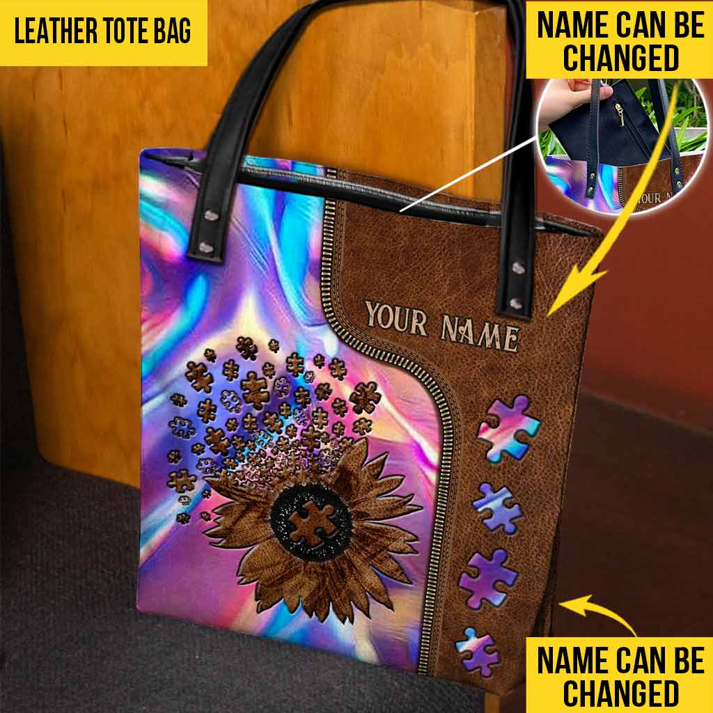 Accepter, comprendre, aimer - Sac fourre-tout personnalisé pour la sensibilisation à l'autisme