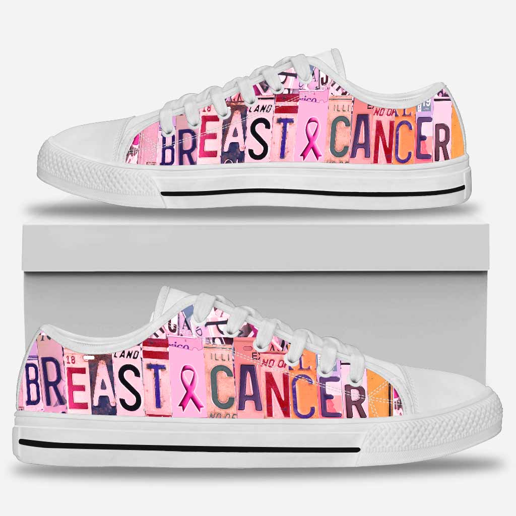 Plaques d'immatriculation personnalisées pour les guerrières du cancer du sein, chaussures basses