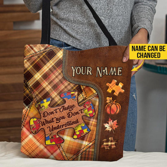 C'est la plus belle période de l'année ! – Sac fourre-tout personnalisé pour la sensibilisation à l'autisme