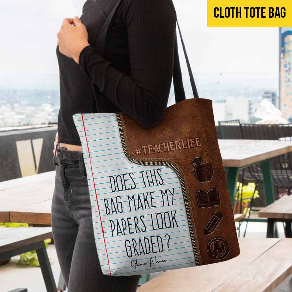 Ce sac donne-t-il l'impression que mes copies sont corrigées ? - Sac fourre-tout personnalisé pour enseignants