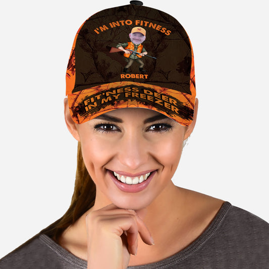 Je suis passionné de fitness. Cerf dans mon congélateur - Casquette de chasse classique personnalisée