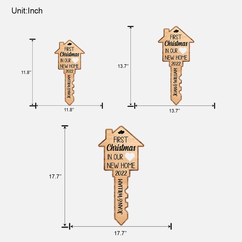 Premier Noël - Panneau en bois personnalisé pour couple