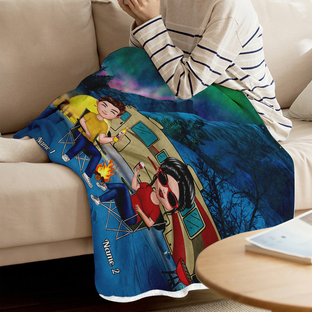 Des souvenirs inoubliables - Couverture de camping personnalisée pour couples