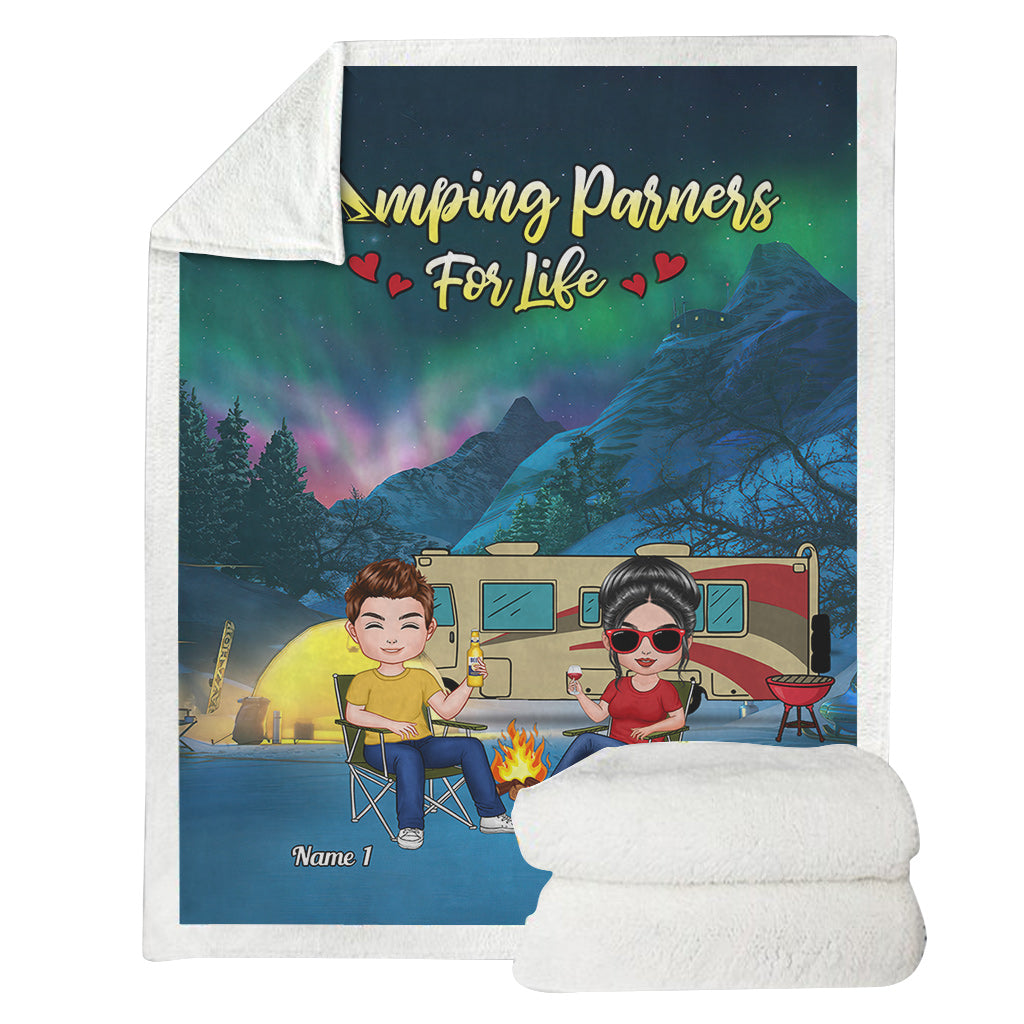 Des souvenirs inoubliables - Couverture de camping personnalisée pour couples