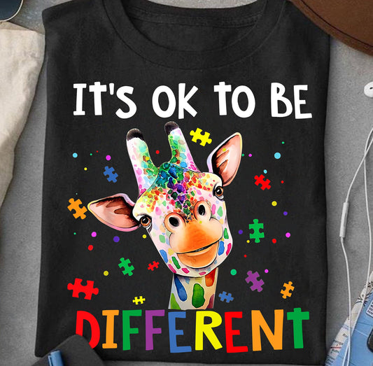 T-shirt et sweat à capuche « C’est normal d’être différent » (sensibilisation à l’autisme) 0523