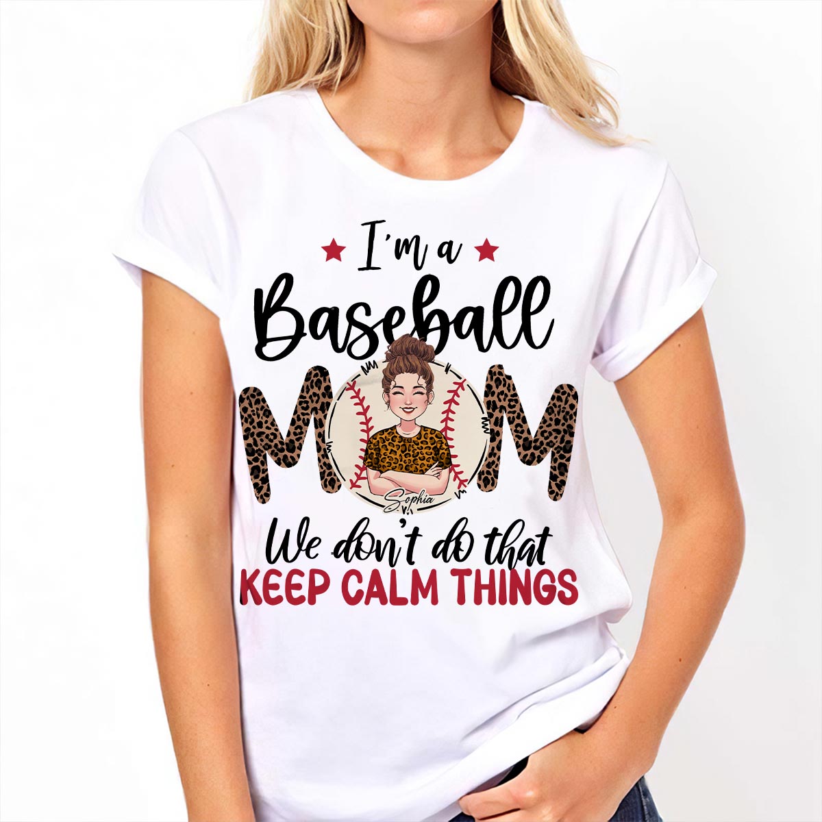 On ne fait pas ça avec le truc "Keep Calm" - T-shirt et sweat à capuche de baseball personnalisés