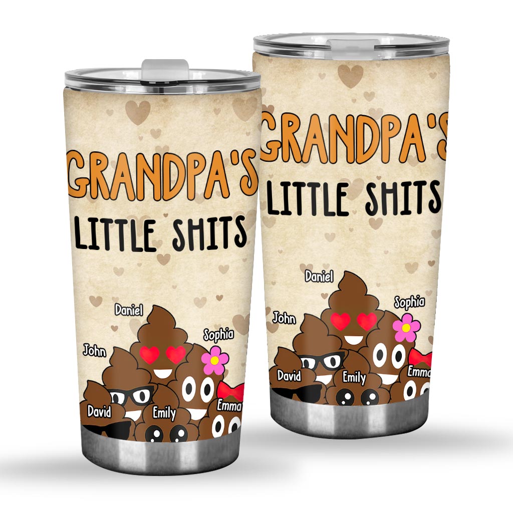 Dad's Little Cuties - Gift for dad, grandma, grandpa, mom, uncle, aunt - Personalized Tumbler