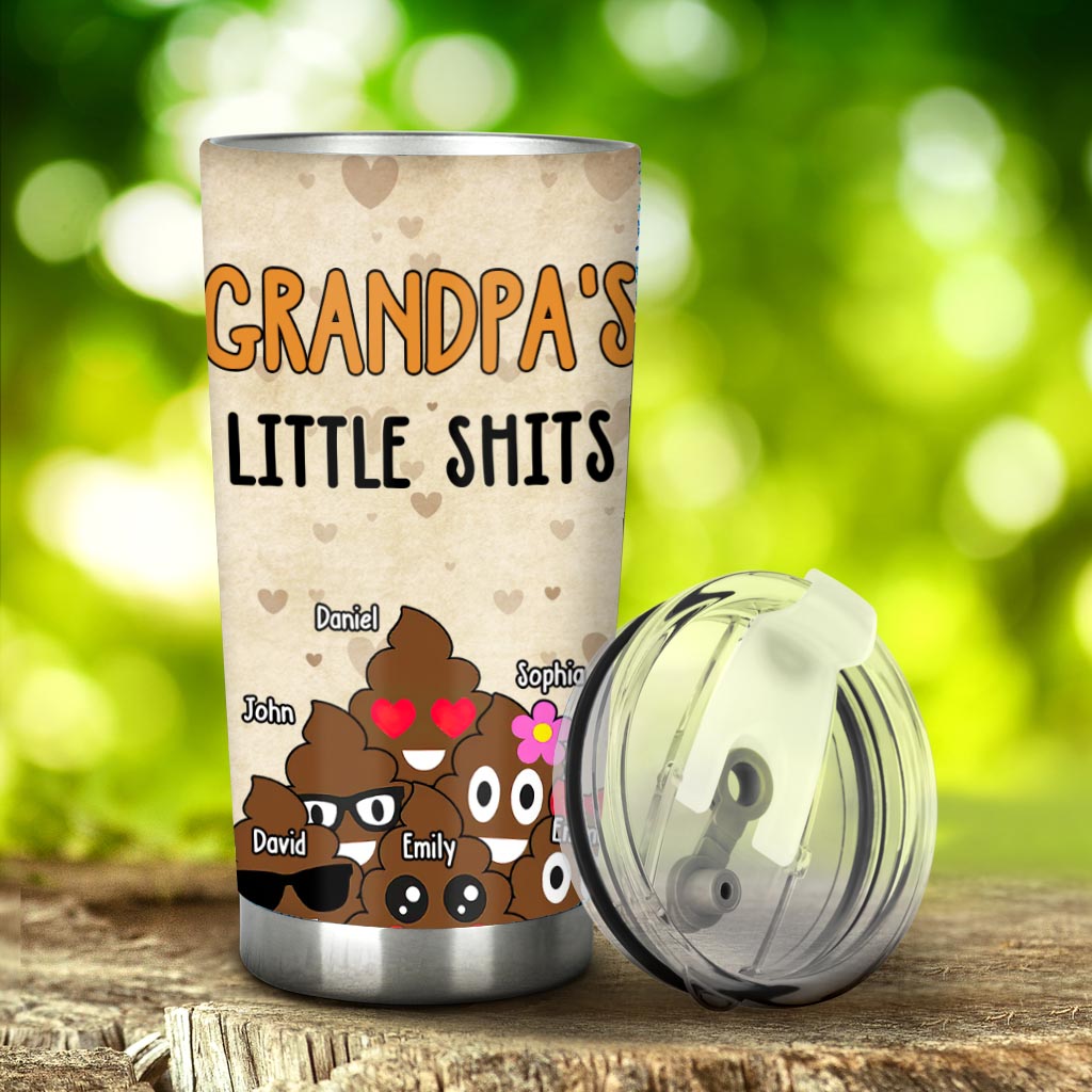 Dad's Little Cuties - Gift for dad, grandma, grandpa, mom, uncle, aunt - Personalized Tumbler