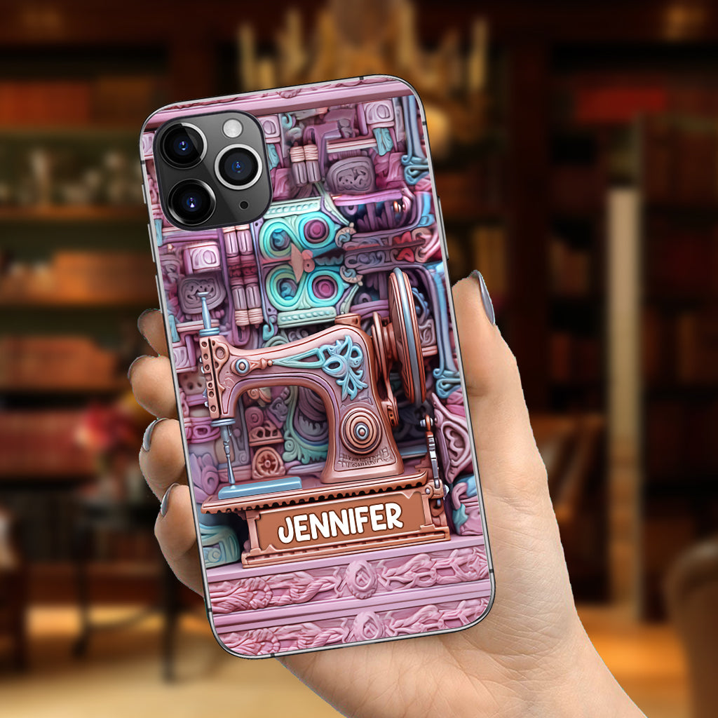 Passionnée de couture - Étui de téléphone personnalisé sur le thème de la couture