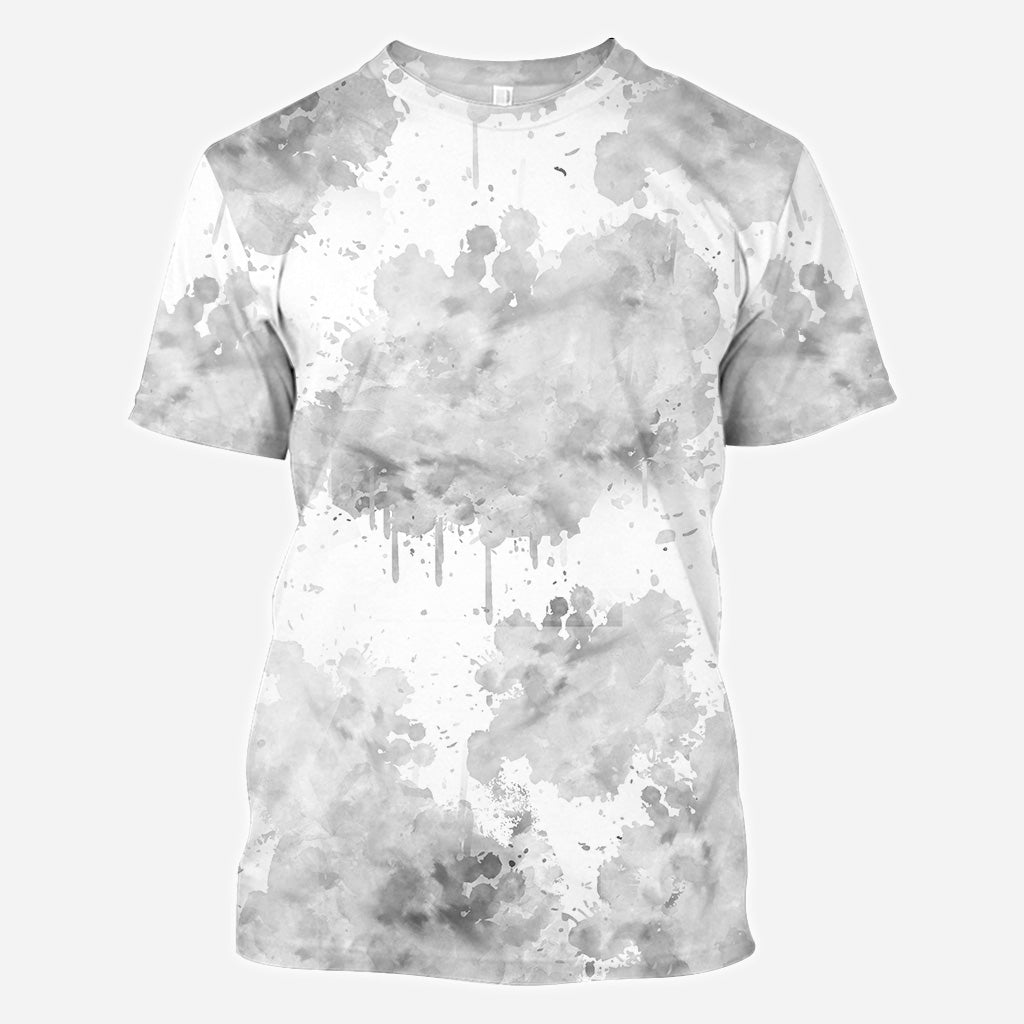 Couple aquarelle - T-shirt personnalisé pour couple