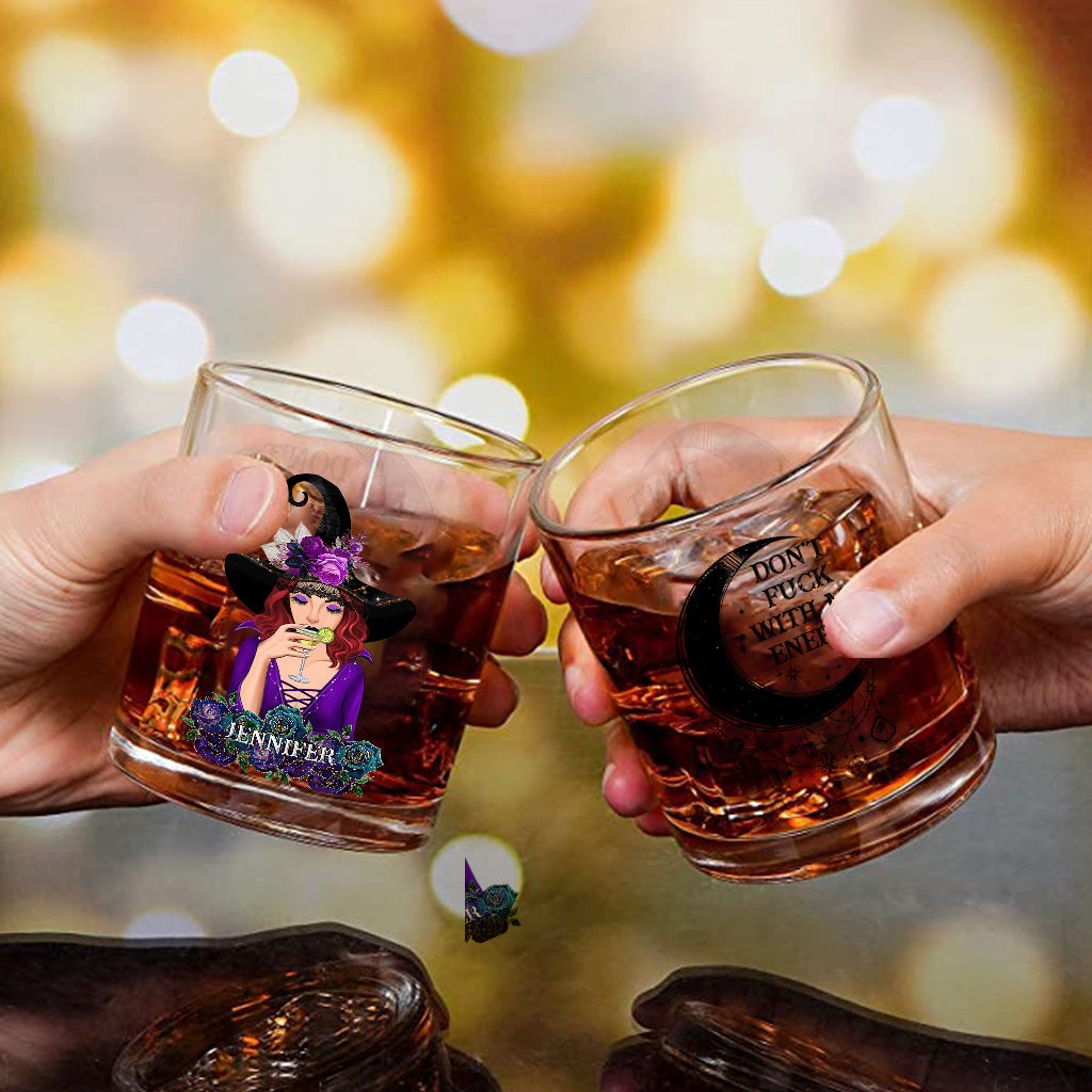 Don't F With My Energy - Personalized Witch Rock Glass